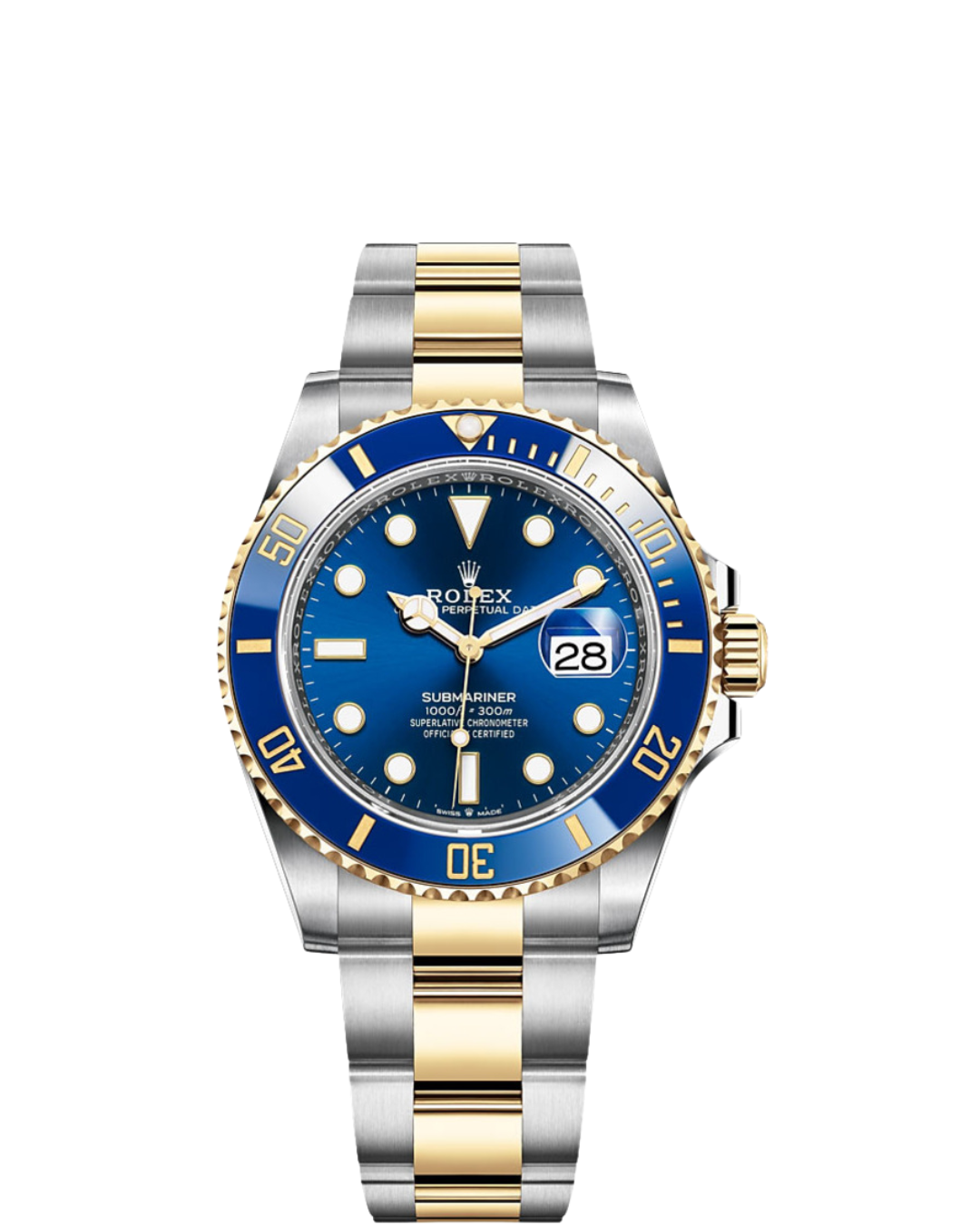 Submariner 40.41mm 116613LB 904L Ceramic Blue Dial YG/SS Bracelet