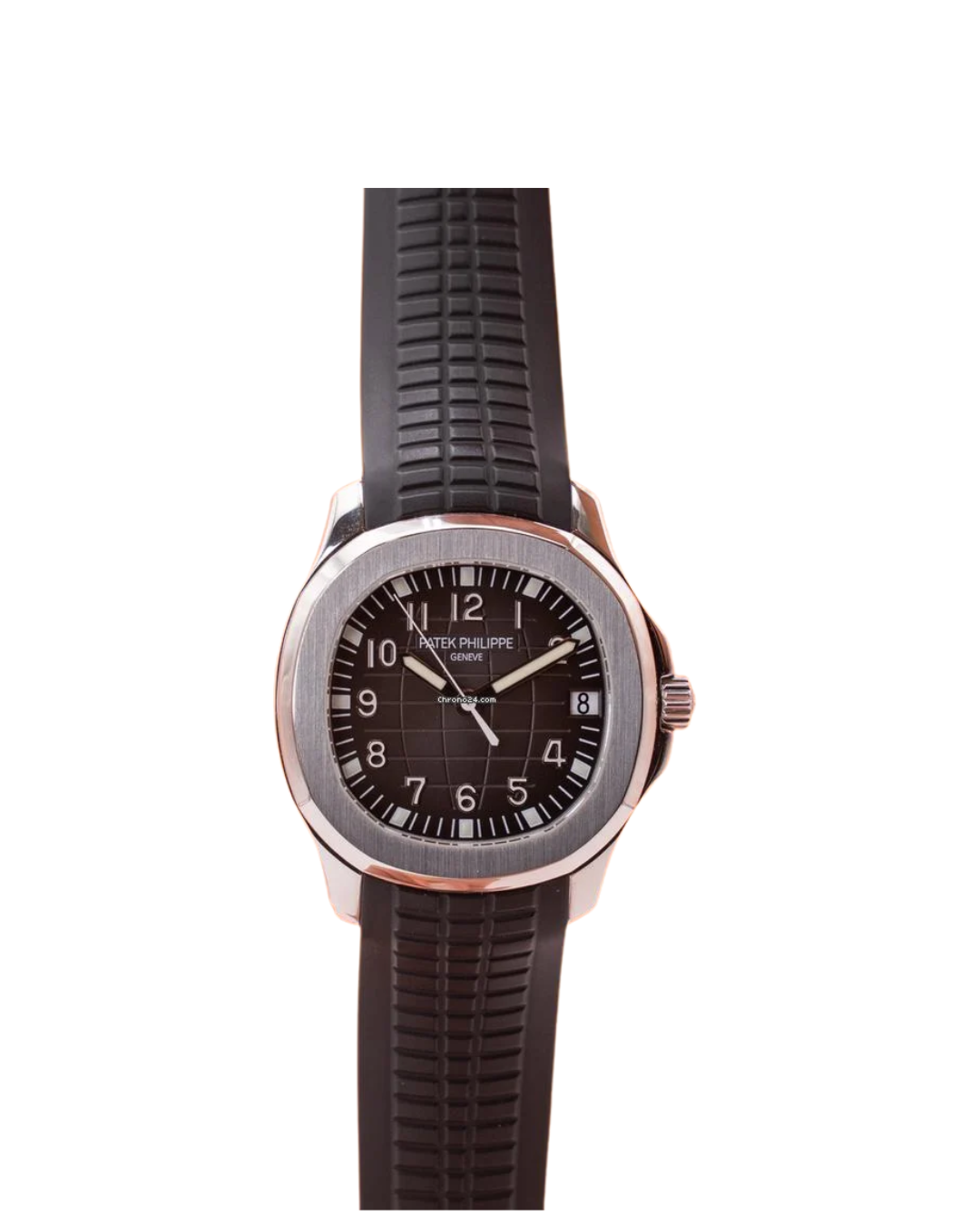 Aquanaut 5165 38mm Black Dial Black Rubber Strap