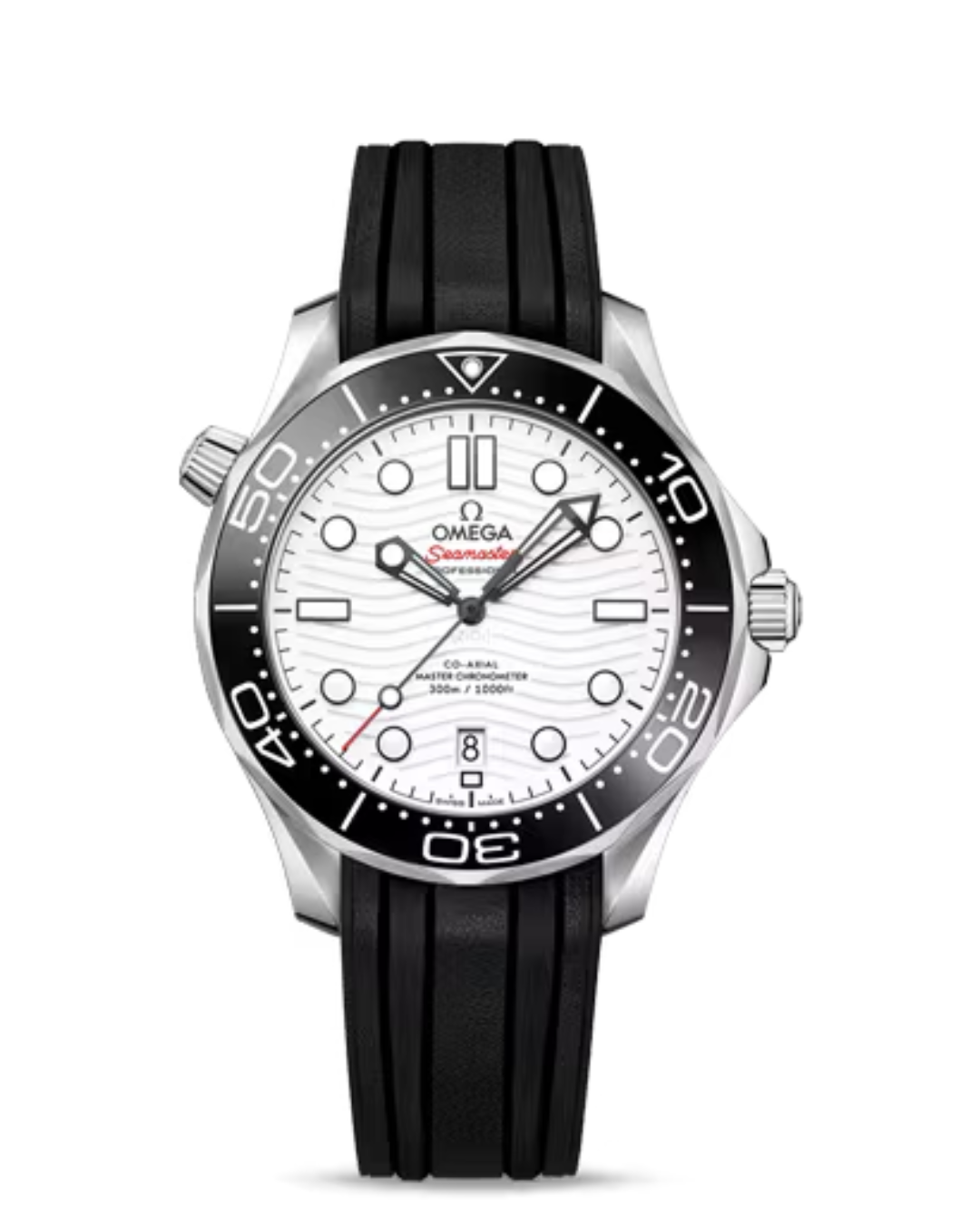 Seamaster Diver 300M 42mm Ceramic White Dial Black Rubber Strap