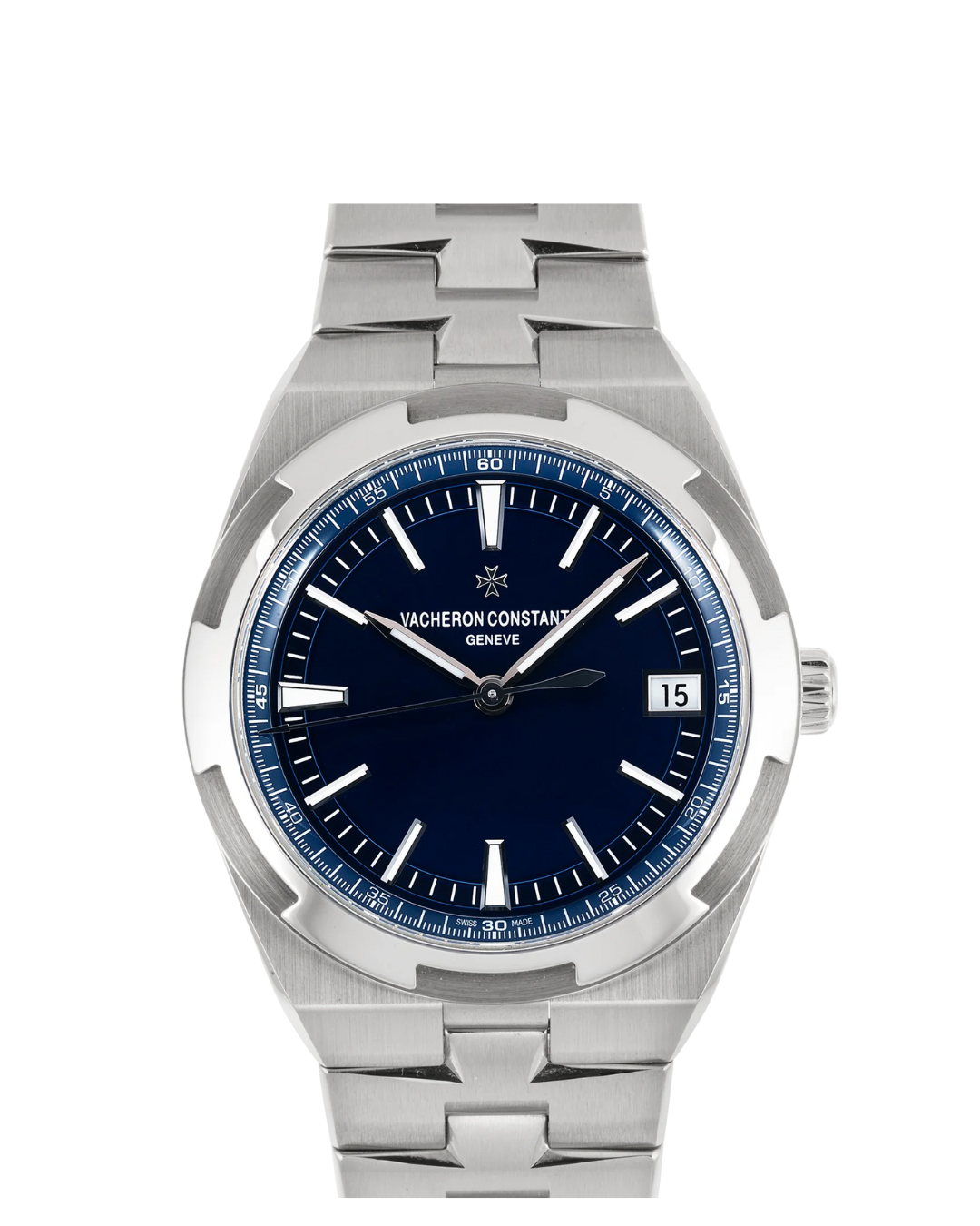 Overseas 41mm 4500V Blue Dial SS Bracelet